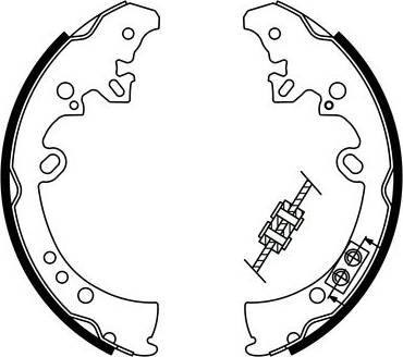 Bosch 0986487787 Rear Brake Shoe Set