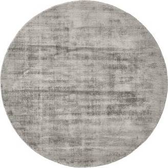 Westwing Collection Round Hand-Woven Viscose Rug Jane Grey