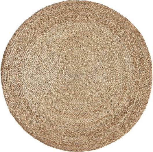 Westwing Collection Round Handmade Jute Rug Sharmila Brown