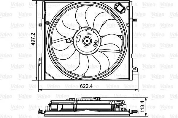 Valeo Radiator Fan 698582
