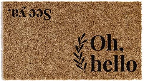 Barnyard Designs Oh Hello Indoor Outdoor Rug Brown