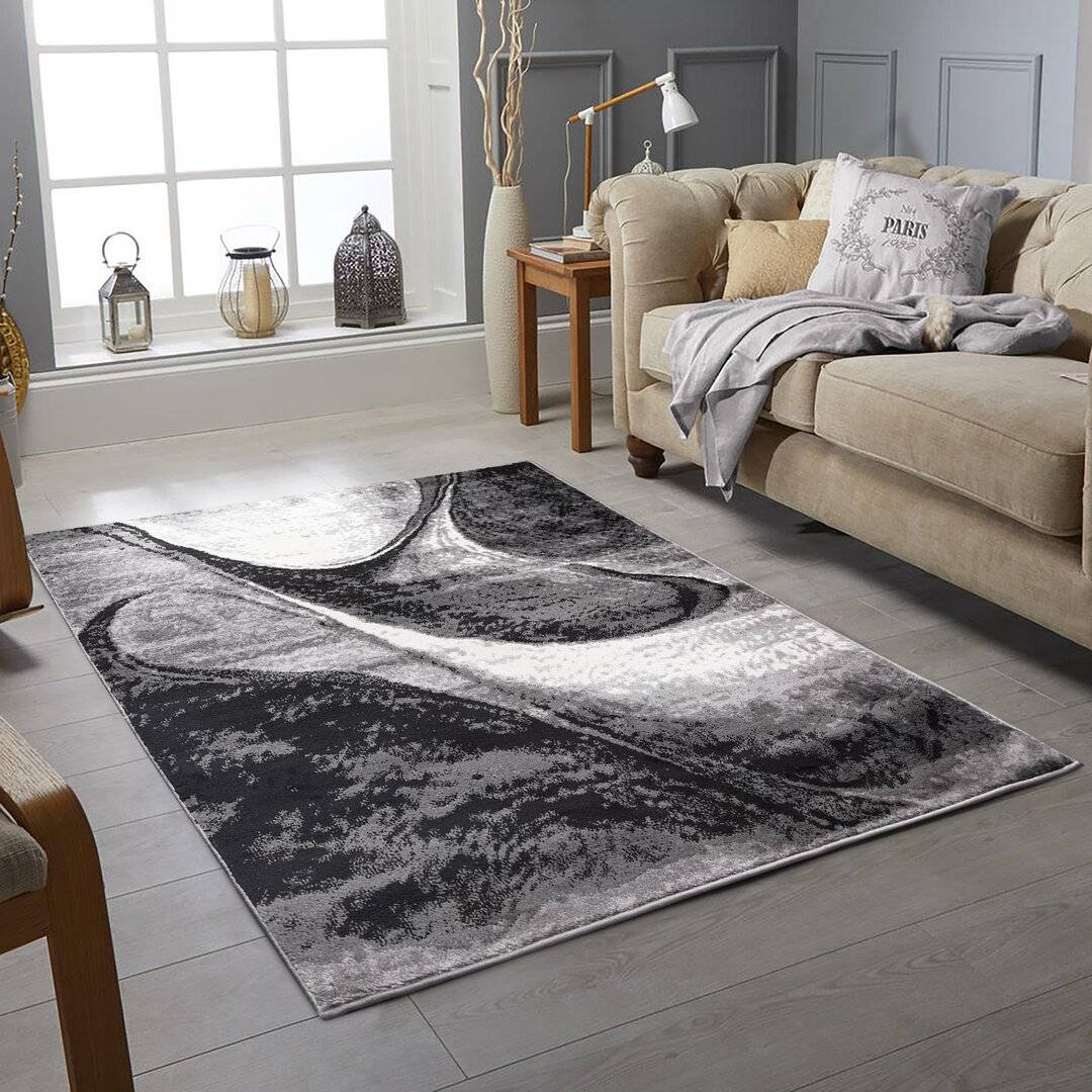 Metro Lane Cepeda Black/Grey Rug