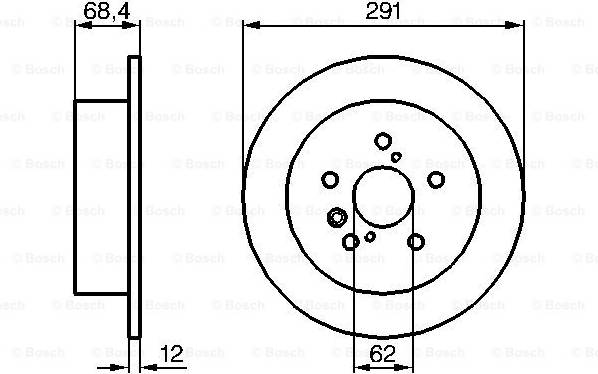 Bosch Brake Disc BD1069
