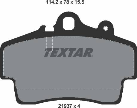 Textar Brake Pad Set 2193702