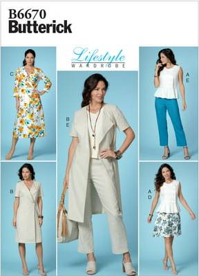 Buttericks Butterick Sewing Pattern 6670