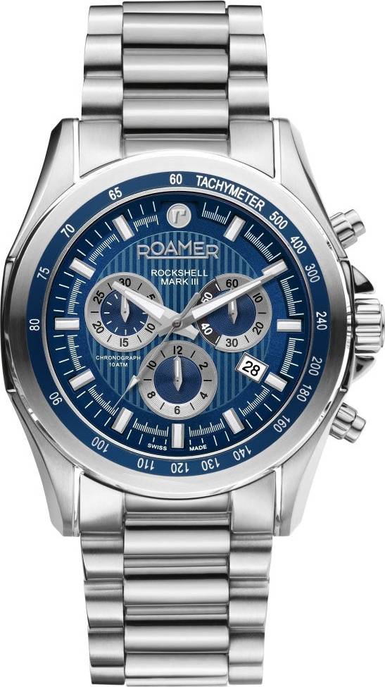 Roamer Rockshell Mark III Chrono Blue Blue