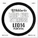 D'Addario LE014 Plain Steel Loop End Single String