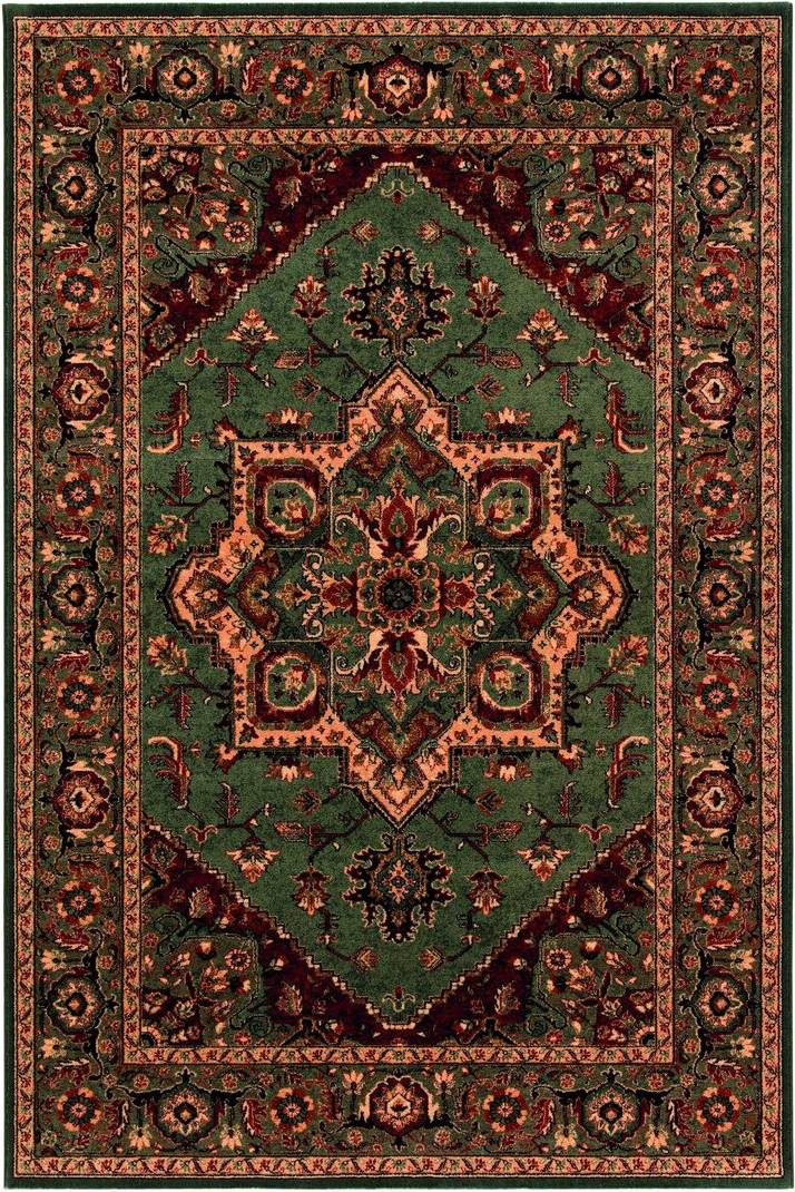 Three Posts Pine Grove Green/Brown Rug cm