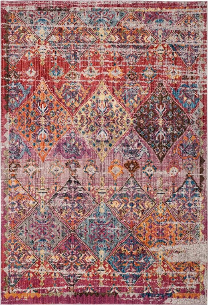 Mistana Basaldua Rose/Blue Rug Blue