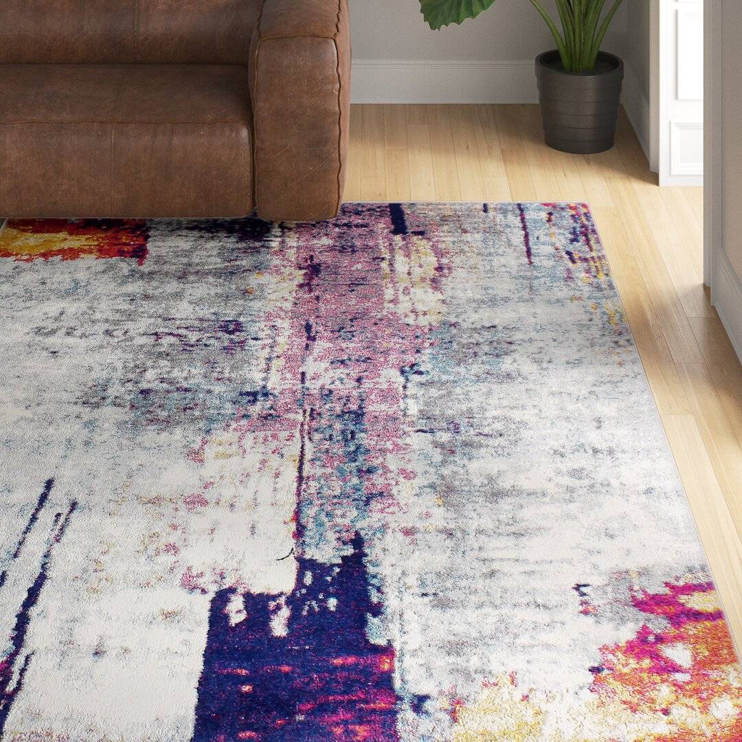 Wade Logan Varant Grey/Red/Pink Rug