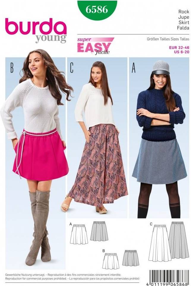 Burda Style Paper Sewing Pattern 6586