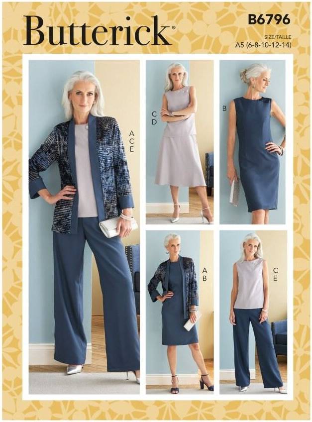 Buttericks Butterick Paper Sewing Pattern 6796