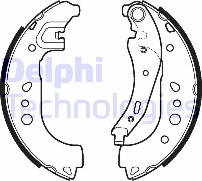 Delphi Brake Shoe Set LS2109