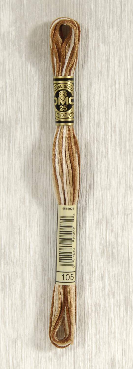 DMC Stranded Cotton Embroidery Thread 105 Brown