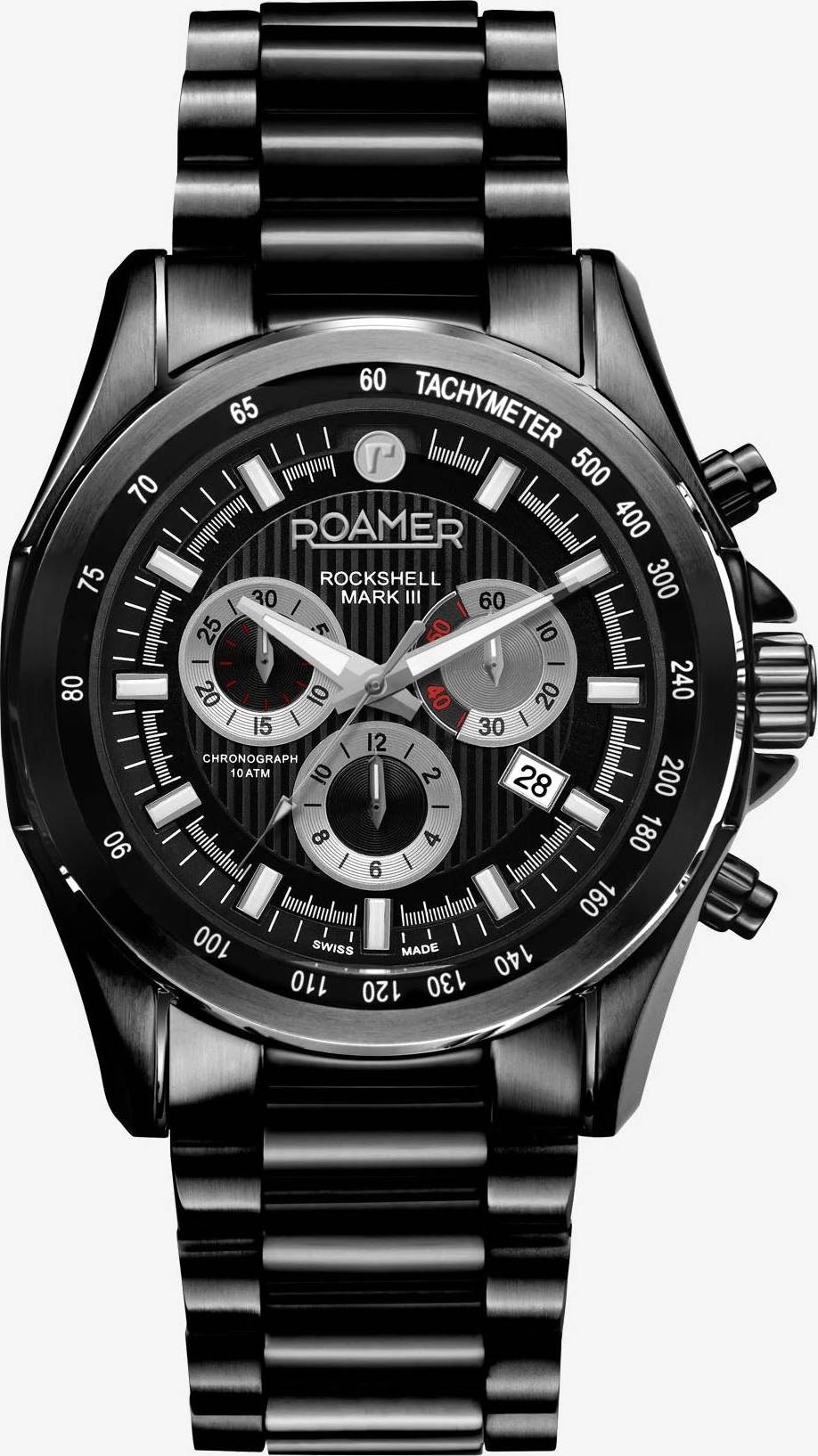 Roamer Rockshell Mark III Chrono Black