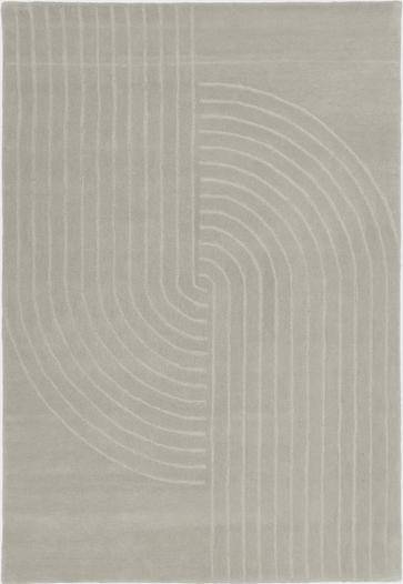 Westwing Collection Hand-Tufted Wool Rug Mason Grey