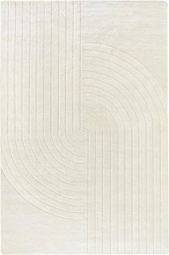 Westwing Collection High-Low Wool Rug Mason Hand-Tufted Grey cm