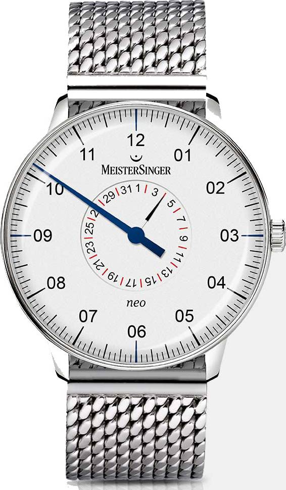 MeisterSinger MeisterSinger Neo Plus Pointer Date Silver