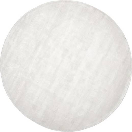 Westwing Collection Round Hand-Woven Viscose Rug Jane Yellow, Multicolour