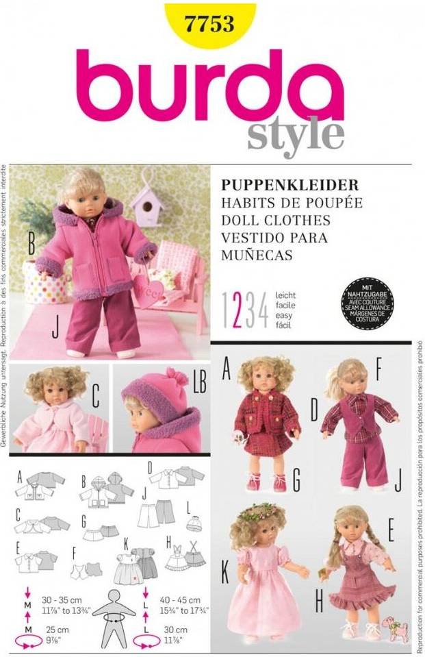 Burda Style Paper Sewing Pattern 7753