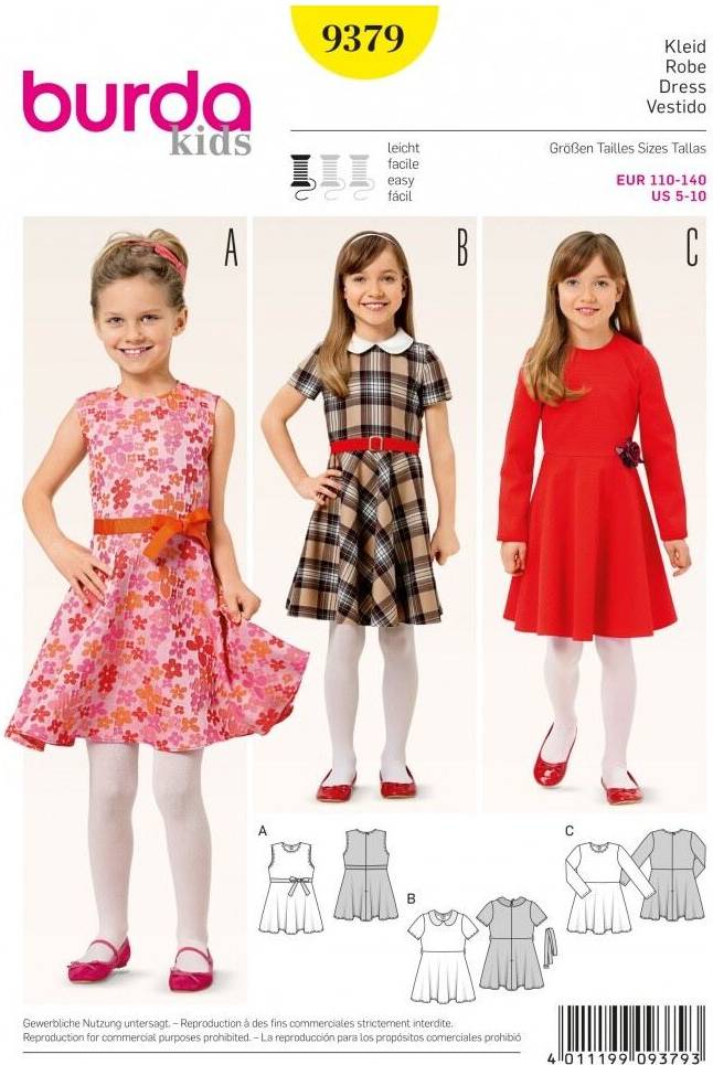 Burda Style Paper Sewing Pattern 9379