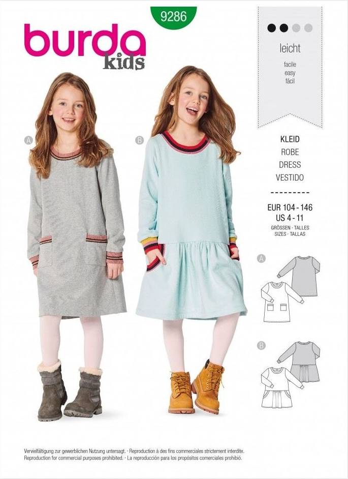 Burda Style Paper Sewing Pattern 9286