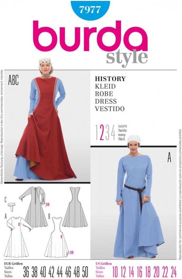 Burda Style Paper Sewing Pattern 7977