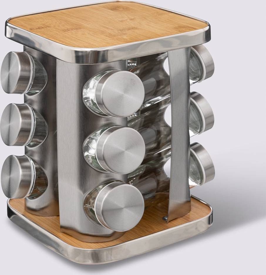 Belfry Kitchen 12 Jars Free-Standing Spice Rack