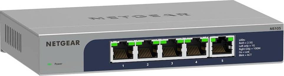 2.5g switch 5 port Netgear MS105