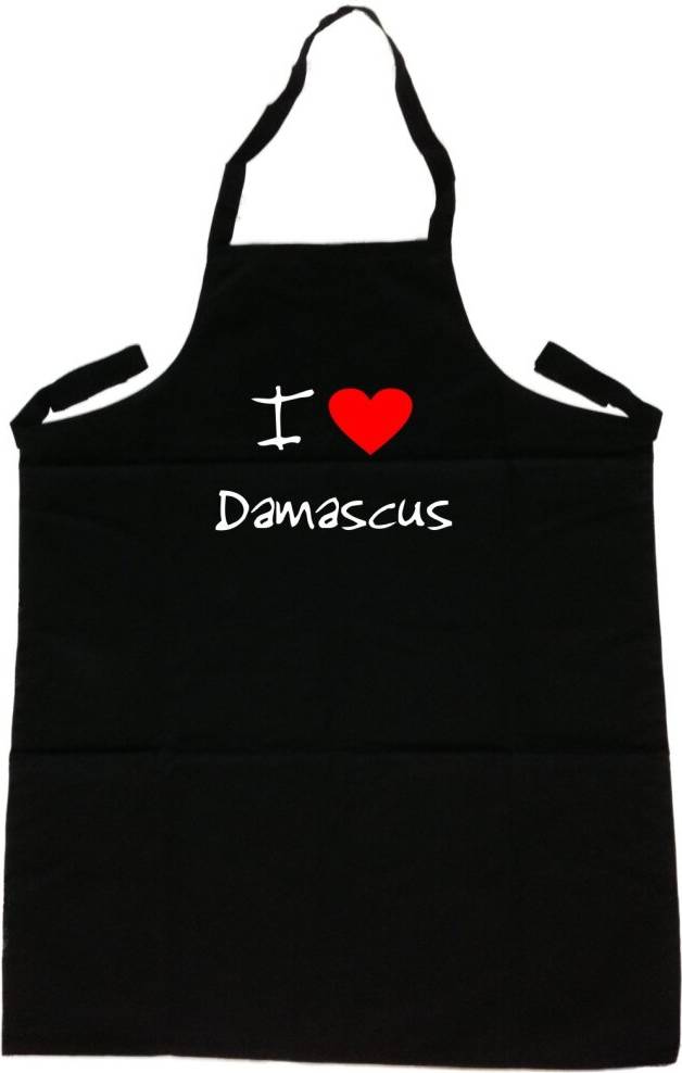 TeeTreeDesigns I Love Heart Damascus Apron
