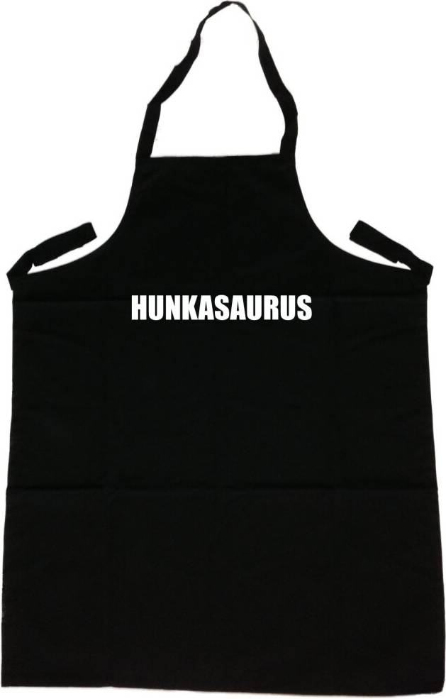 TeeTreeDesigns Hunkasaurus Funny Apron White