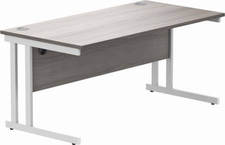 Office Rectangular With Steel Double Writing Desk