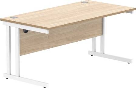 Office Rectangular With Steel Double Writing Desk