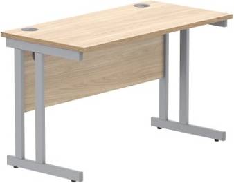 Office Rectangular With Steel Double Writing Desk