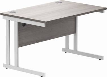 Office Rectangular With Steel Double Writing Desk