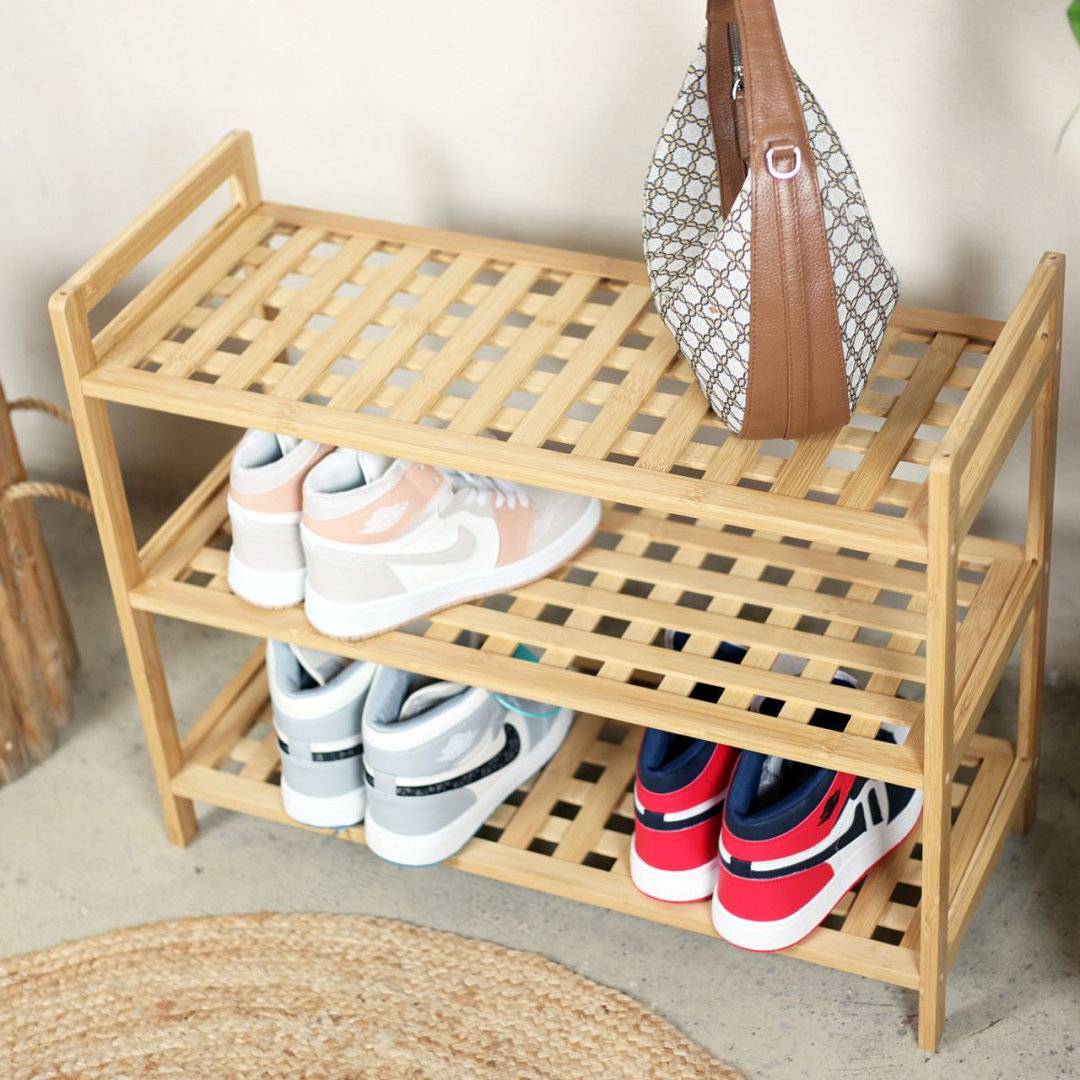 Multi rack Oppi Froppi Multi-Purpose Bamboo Shoe Rack