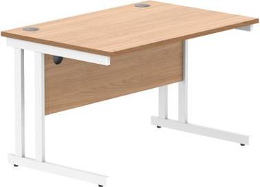 Office Rectangular With Steel Double Writing Desk