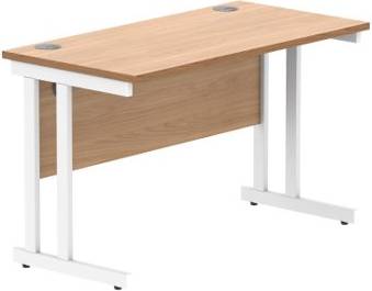 Office Rectangular With Steel Double Writing Desk