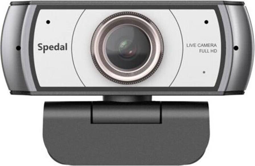 Dsport 920Pro Wide Angle120 Degree Webcam Software Control Video Conference Distance Learning Remote Teaching Full HD Live Streaming with Microphone Silver