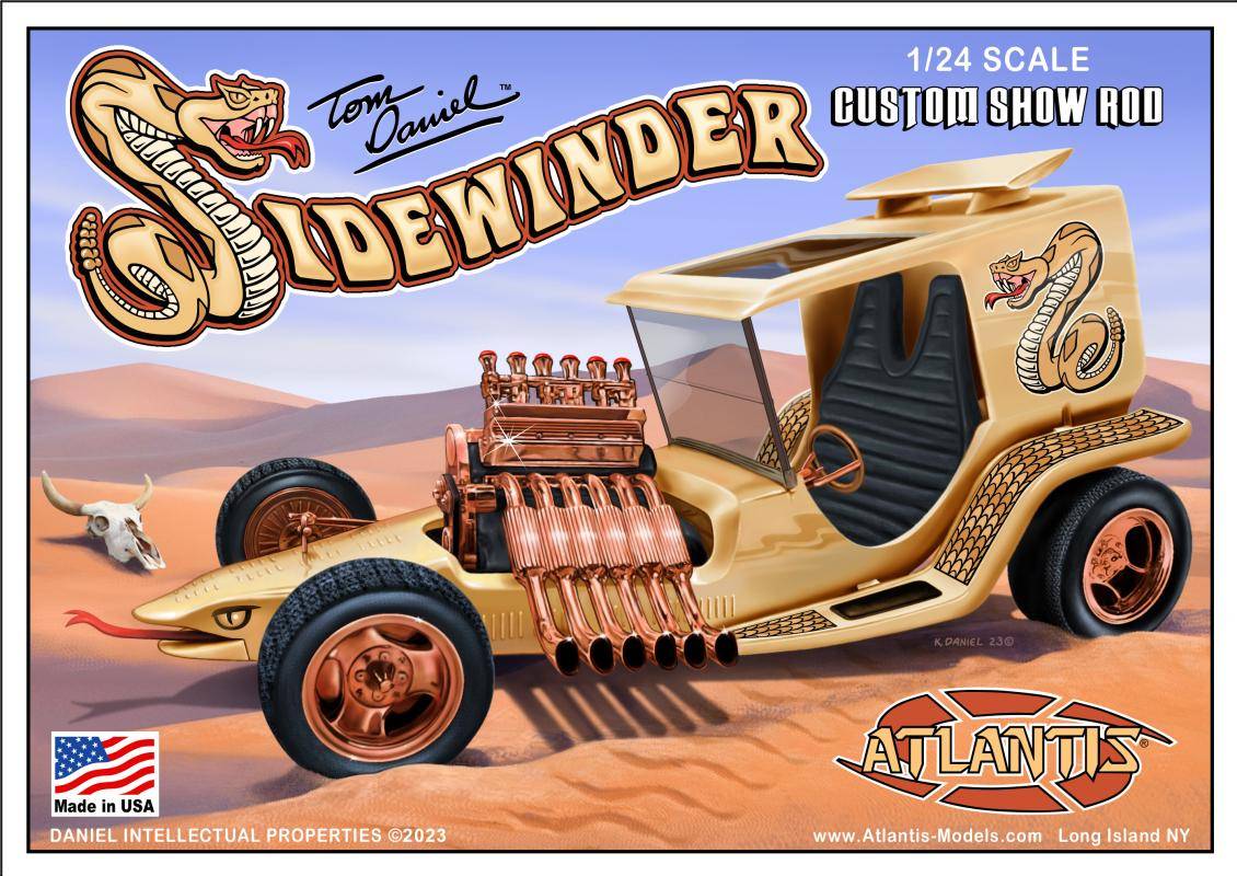 Atlantis Tom Daniel Sidewinder Custom Show Rod Model Kit