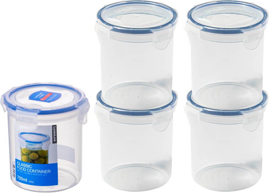 Lockable fridge Lock & Lock LocknLock Round Food Containers with Airtight Lockable