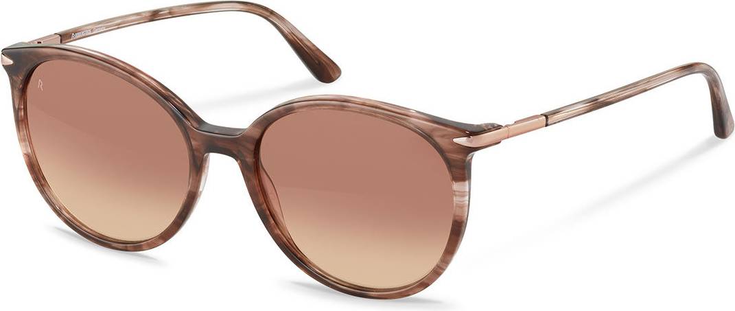 Rodenstock R3341 Solbriller - Rød/Transparent Structured Rose