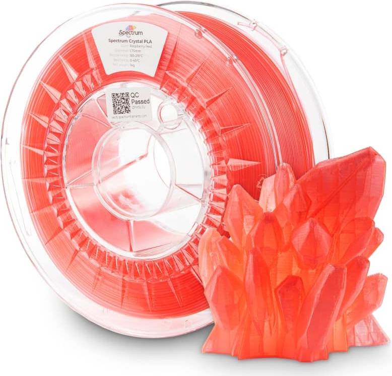 Spectrum Spectrum Filaments PLA Crystal 1.75mm Raspberry Red 1 kg