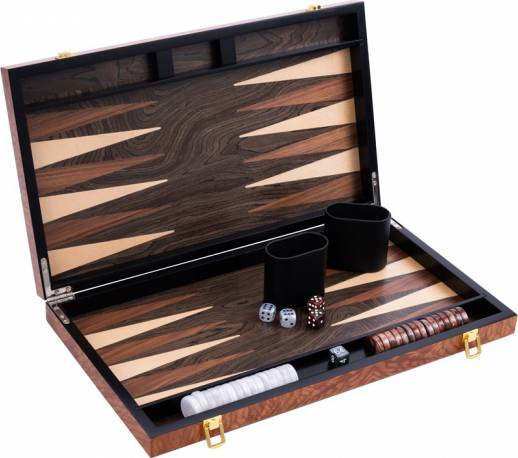 Deluxe 18 Inch Backgammon Set