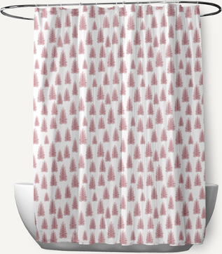 Trees Pattern Shower