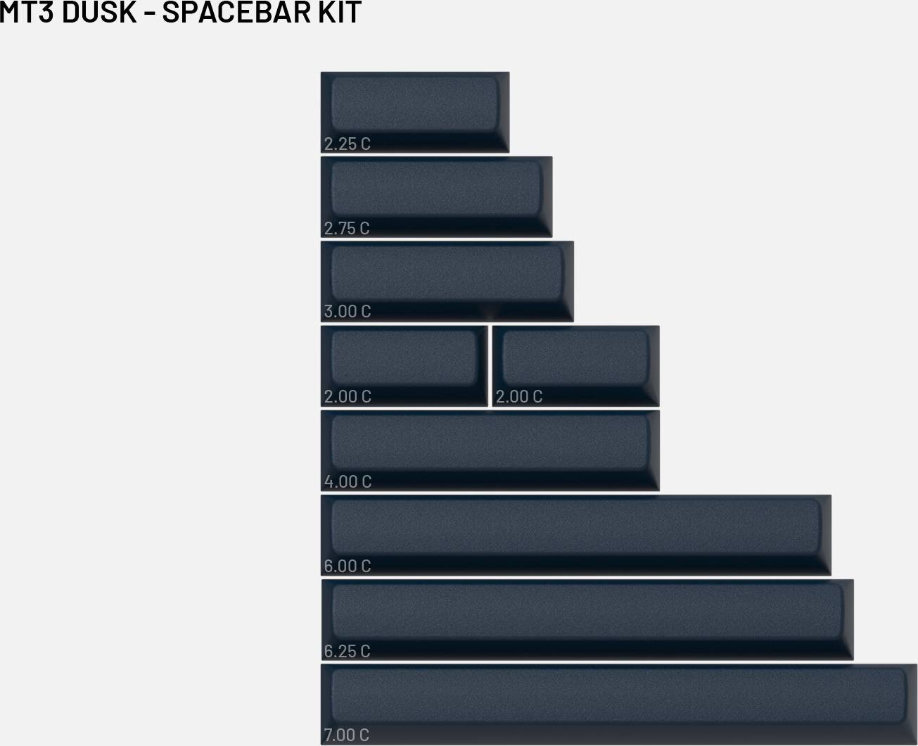 Drop MT3 Dusk Keycap Set Spacebar Kit