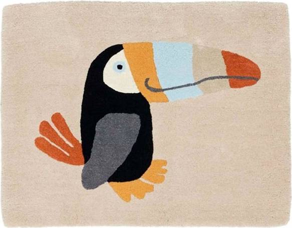 OYOY Toucan Rug Clay