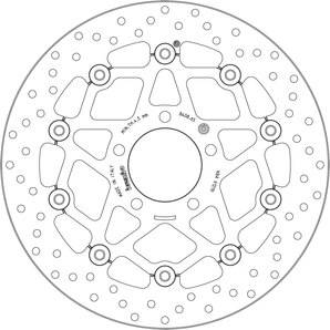 Brembo Oro Round Floating Brake Disc