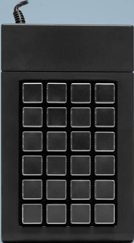 Programmable 24 Keys Matrix Keyboard Black Perp