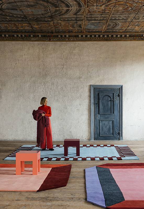 Teklan Frame Wool Rug 200 x 300 cm